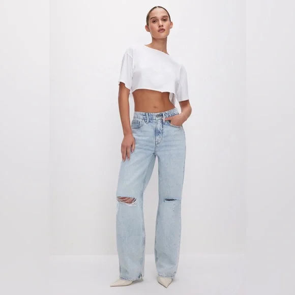 GOOD AMERICAN Good 90’s Relaxed Jeans - Picture 2 of 10